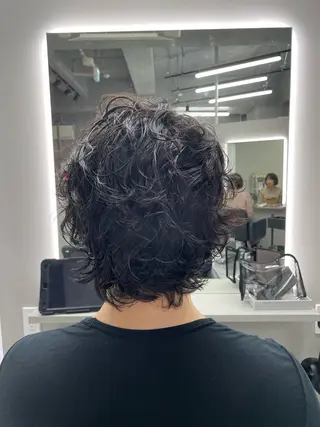 ミディアム パーマ メンズ ✨中野✨髪質改善✨ 野口虎剛のヘアスタイル