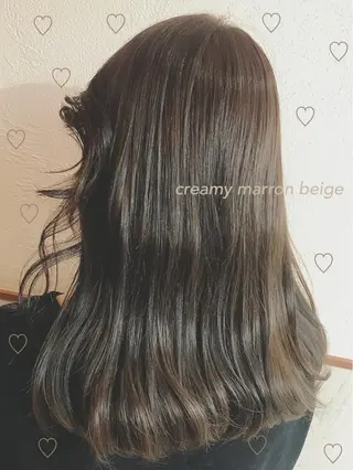 セミロング カラー コマツリサ ROCCO eastのヘアスタイル