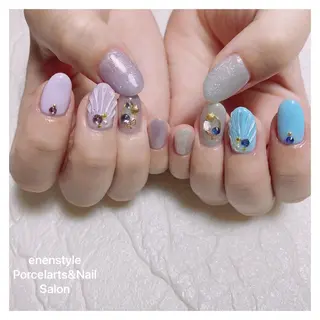 ミディアム ネイル 👑enen style👑のネイルデザイン
