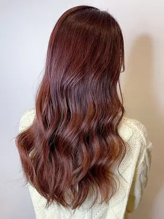 セミロング カラー 山下 渉のヘアスタイル