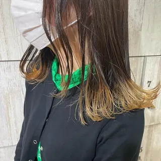 ミディアム レビジュヘア 京都/桂のヘアスタイル