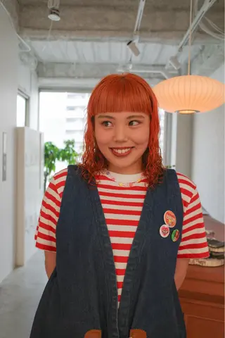 ミディアム tenn 栄店所属・mao/栄/tenn /暖色/ハイトーンのヘアスタイル