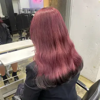 カラー ヘアアレンジ 💗💗韓国レイヤー yu-ki💗💗のヘアスタイル