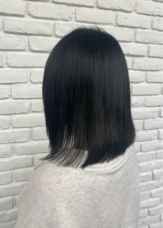 ミディアム カラー DIFINOaoyama所属・🎧ayaka/ボブ /透明感カラー 🩵のヘアスタイル