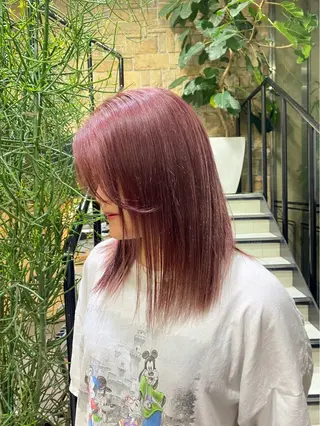 セミロング カラー 💝ハイトーン/暖色 /吉祥寺/のヘアスタイル