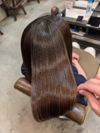 ミディアム カラー 美髪矯正/縮毛矯正/ 髪質改善/店長 山下のヘアスタイル