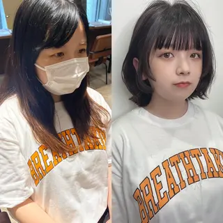 ショート カラー Je suis heureuse Tres所属・早朝セット☀️ レイヤー/Momoのヘアスタイル