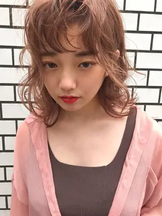 ミディアム 🌼U24 ヘアデザインラボのヘアスタイル
