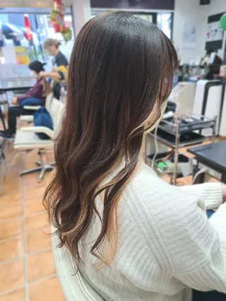 カラー セミロング 💜𝑳𝑼𝑵𝑨 🌻母良田愛美🌻のヘアスタイル