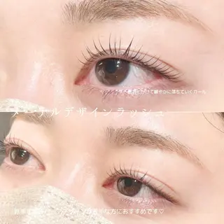 マツエク・マツパ Aim NAIL&EYELASH.BROW立花店所属・Aim立花店 Mihoのマツエク・マツパデザイン