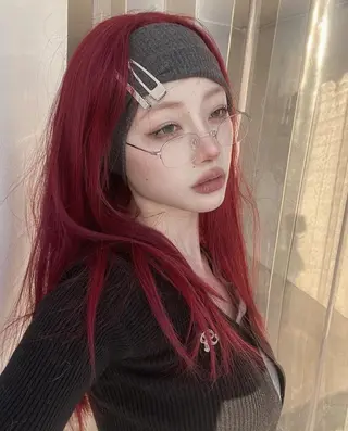 ロング カラー 💗韓国暖色ヘア NO.1💗🪽のヘアスタイル