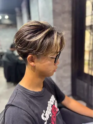 ショート パーマ メンズ Mens salon Ano.所属・石田 大成のヘアスタイル