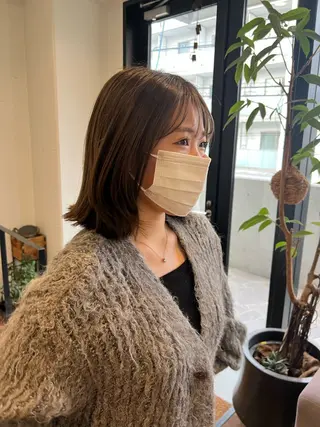 ミディアム linna / 高槻 /大阪 / 耳ツボのヘアスタイル