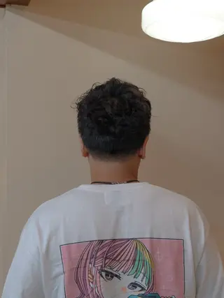 ショート カラー パーマ メンズ 🔗メンズサロン🔗 Kieのヘアスタイル