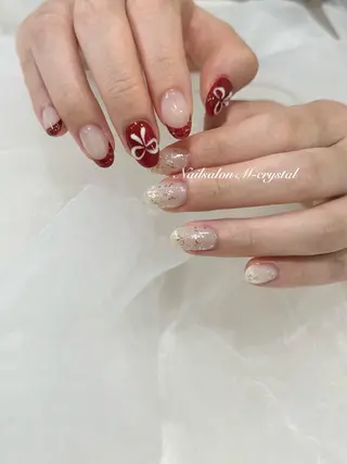 ミディアム Nailsalon M-crystalのネイルデザイン