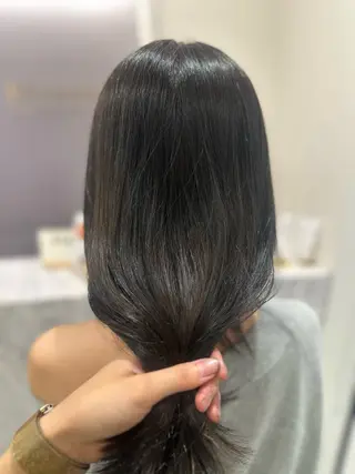 ロング カラー 韓国レイヤー✨ yasuko銀座のヘアスタイル