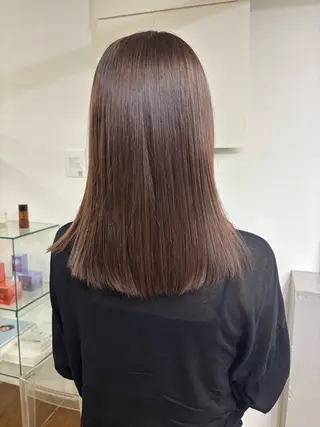 ミディアム カラー 透明感 カラー/ののは🎀のヘアスタイル