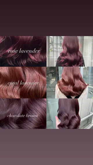 セミロング カラー トレンドカラー MAHOのヘアスタイル