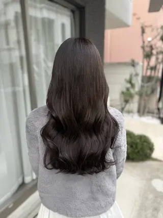 ロング カラー グレージュ/透明感/ 韓国ヘア/RISAのヘアスタイル