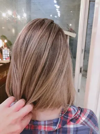 ミディアム 斉藤 潤一のヘアスタイル