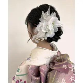 ミディアム カラー パーマ ヘアアレンジ メンズ キッズ BRAIDS💎愛子 大人ハイライト💎のヘアスタイル