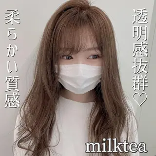 セミロング カラー ヘアアレンジ EMANON池袋3rd所属・ナチュラル艶髪 なおき｜池袋美容師のヘアスタイル