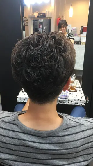 パーマ メンズ 髪質改善☺︎縮毛矯正 ふじい まりんのヘアスタイル