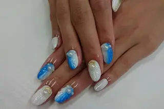 ミディアム ネイル nail salon Blancのネイルデザイン