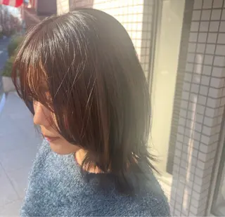 ミディアム カ ノンのヘアスタイル