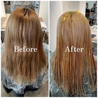 ロング カラー ムラ修正/ ハイトーン💖Riaのヘアスタイル