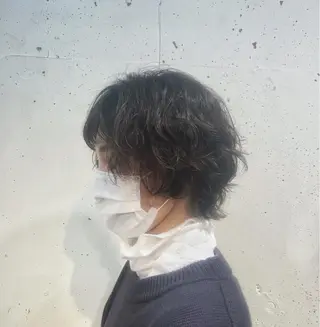 ミディアム パーマ 🌈月1夜モデル募集 📩ください⭐️のヘアスタイル