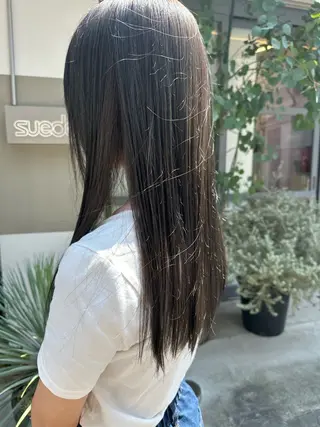 ロング カラー ri saのヘアスタイル