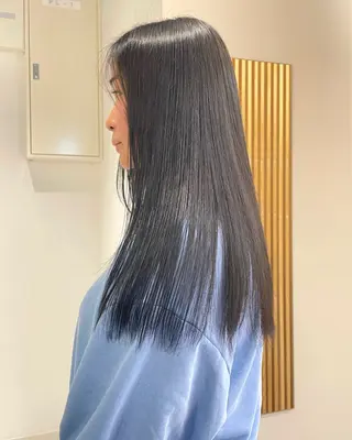 ロング カラー デザインパーマ/ 艶カラー/ボブのヘアスタイル