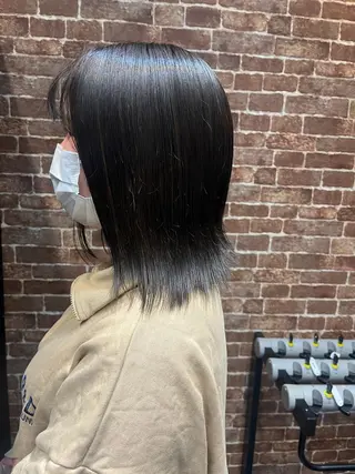 セミロング カラー パーマ ヘアアレンジ メンズ キッズ ネイル マツエク・マツパ アイブロウ times salon名駅所属・久木原 ゆりのヘアスタイル