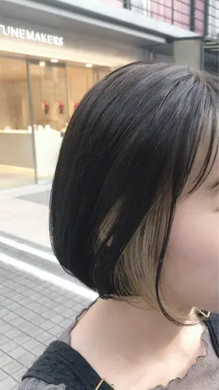 ショート カラー BEBE所属・ご新規様限定 透明感カラーKANAのヘアスタイル