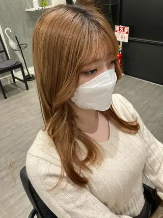 ロング 🎀carina ハイトーンカラー🎀のヘアスタイル