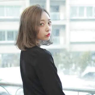 ミディアム カラー 斉藤 貴也のヘアスタイル