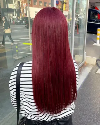 ロング カラー ヘアアレンジ 赤み消し/透明感 ブラウン🌿堅伍のヘアスタイル