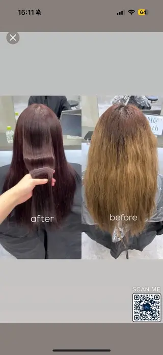 セミロング カラー The Path ARENのヘアスタイル