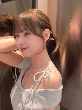 ロング カラー 美髪矯正 ブリーチな しダブル🍒❤ゆうきのヘアスタイル