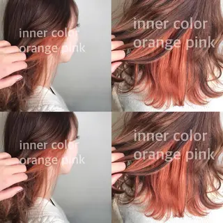 セミロング カラー knock【ノック】所属・烏丸韓国ヘア🇰🇷 ayaka🎀のヘアスタイル