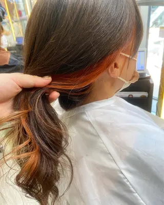 セミロング カラー 駅チカ【ali'i】 アリイ花崎友美☘のヘアスタイル