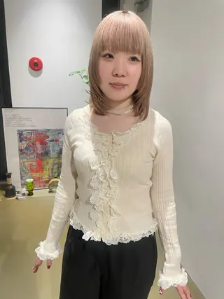 カラー SITEN 淀屋橋 /肥後橋きべひろまさのヘアスタイル