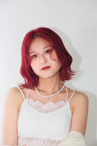 ミディアム カラー AIRA🎀七隈／ ワンホン／韓国ヘアのヘアスタイル