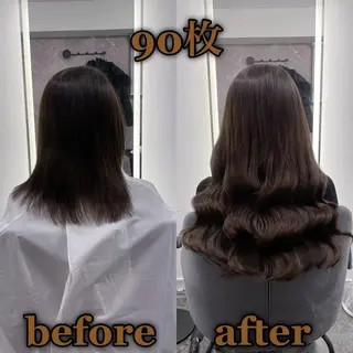 ロング KOSEI シールエクステのヘアスタイル