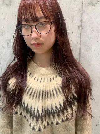 カラー AO所属・RISAKO 艶髪モテヘア🎀府中のヘアスタイル