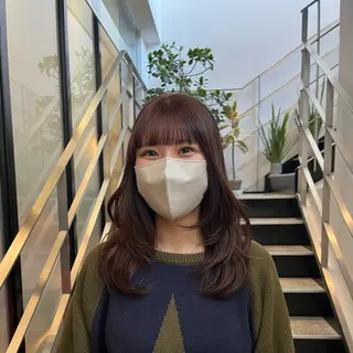 セミロング カラー GO TODAY SHAiRE SALON 原宿本店所属・ボブ/レイヤー/ ハッシュカット/河内のヘアスタイル