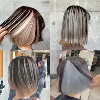 ミディアム カラー ブリーチカラー/ 寺口佳希のヘアスタイル