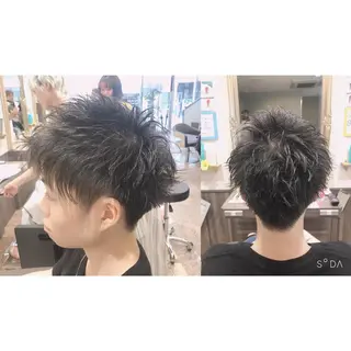 ショート カラー メンズ 内野 光葉のヘアスタイル