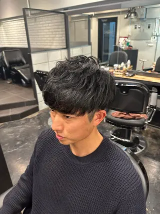 ショート メンズ ツイスパ/メンズ パーマ/歩夢のヘアスタイル